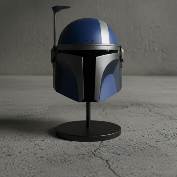 Blue Mandalorian Helmet | Star Wars Cosplay Armor Prop - Etsy