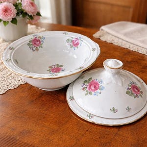 English China Covered Vegetable Bowl - Etsy New Zealand