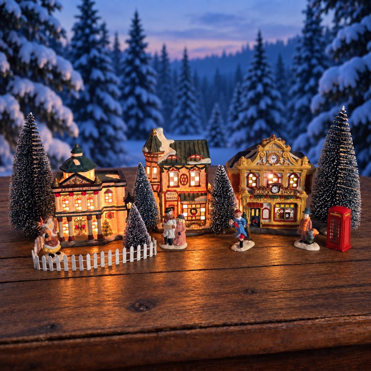 Vintage Ceramic Christmas Village Set - Etsy - Page 3