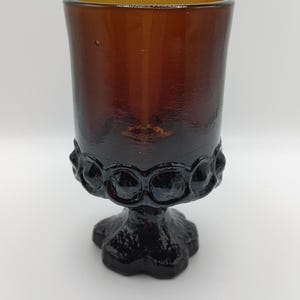 Vintage Franziskaner Madeira Smoke (Braun) Glasbecher aus den 1960er Jahren