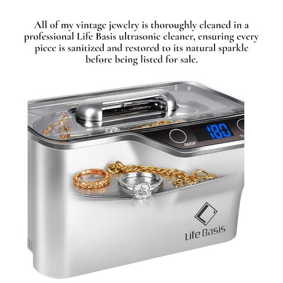 Black Rhinestone Statement Cuff Bracelet – Wide G… - image 3