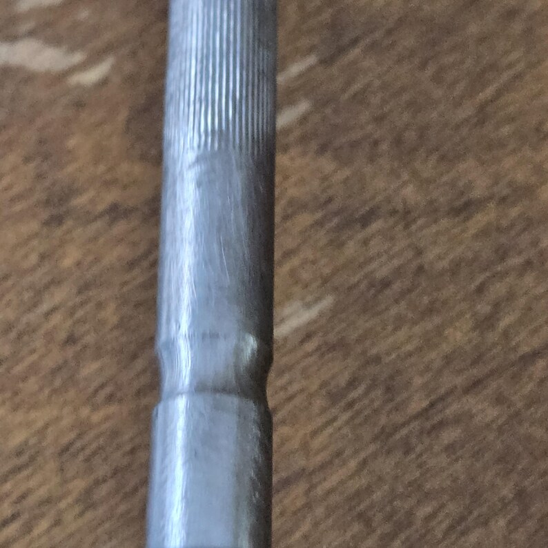 Vintage Sheffield Carving Set Knife and Sharpening Steel Stag Style Handles Crown Sheffield Stainless English Kitchen Decor image 5