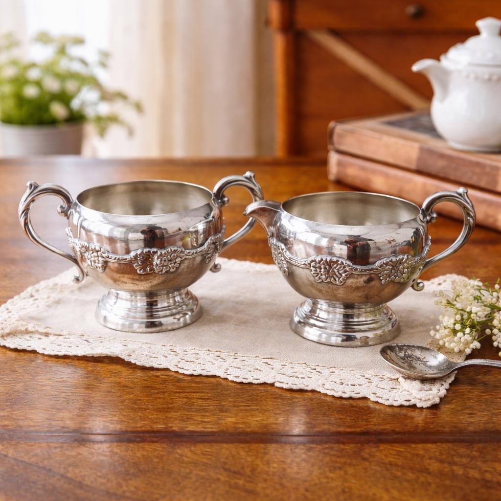 Silver grape creamer - Etsy 日本