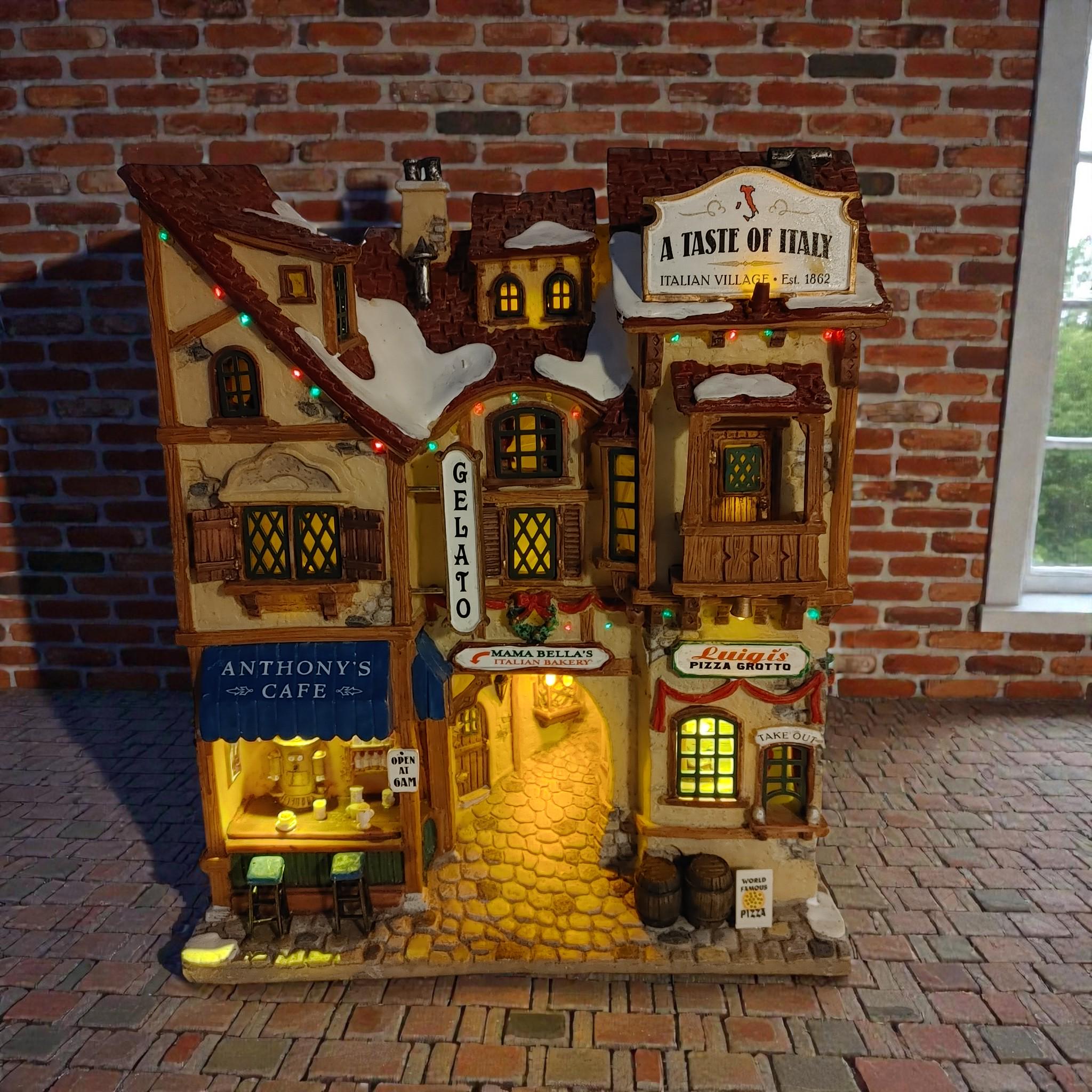 Lemax christmas village - Etsy 日本 ❤️Lemax灯り&曲付きXmasの家の置物