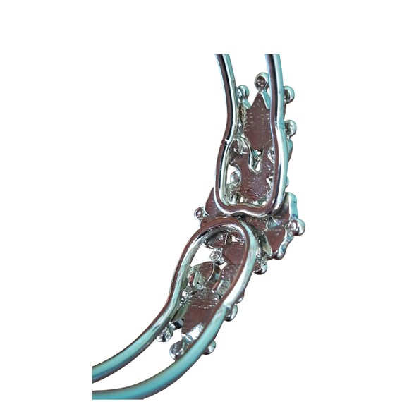 Abalone Shell Hinged Bangle Bracelet, Blue Green … - image 11