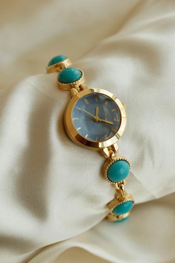 Vintage Blue Turquoise Oval Bracelet Watch soldout ??????✔️(Vintage) Vintage Men main image 3
