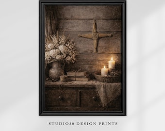 Brigid's Cross Print – Celtic Pagan Home Decor (Digital Download)