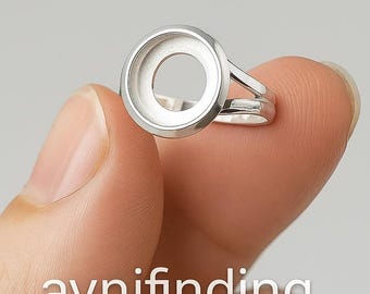 Handmade Sterling Silver Cabochon Ring Blank - DIY Bezel Setting