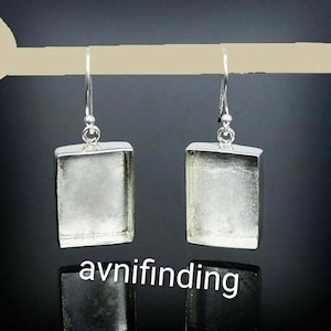 Sterling Silver Rectangle Bezel Earwire Earrings – DIY Jewelry Making