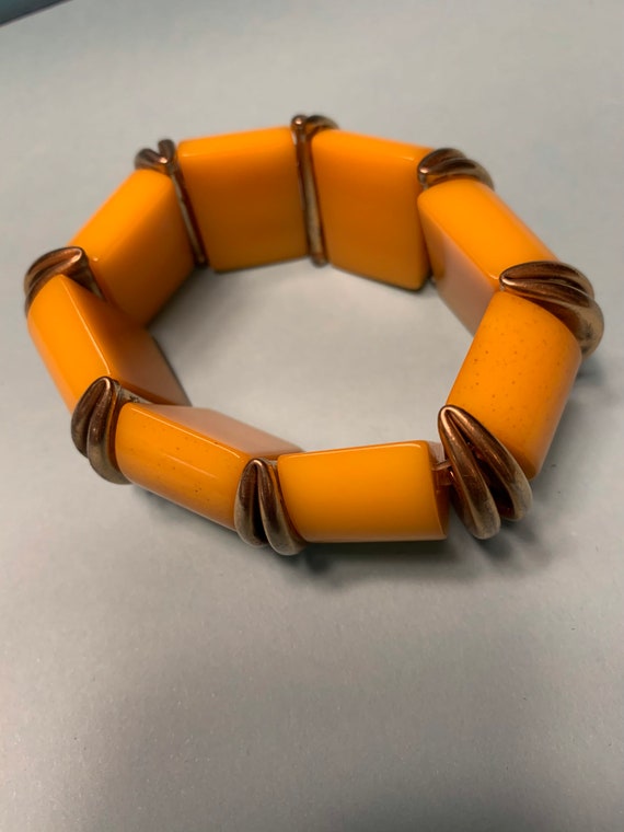 vintage bakelite stretch bracelet