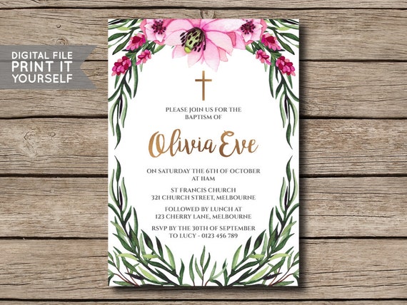 francis olivia christening