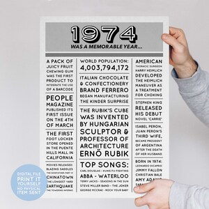 50th Birthday Poster 50th Newspaper - Il 300x300.5700761386 905c 