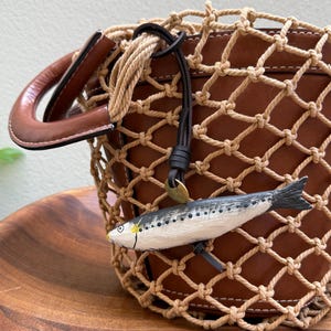 Hand-Carved Sardine Bag Charm