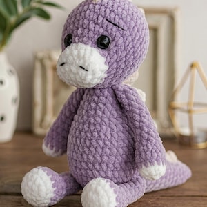 Amigurumi Dinozor Pattern PDF, Crochet Dinosaur Plush Toy Tutorial, Kawaii Plushie DIY, Handmade Stuffed Animal Pattern, Beginner Friendly