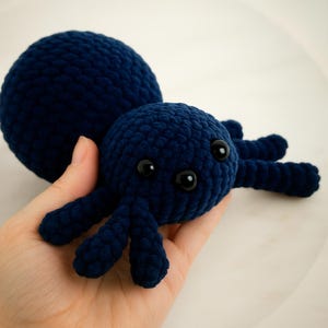 Crochet Spider Amigurumi Pattern, Plush Spider Toy PDF Tutorial, Halloween Decor Crochet, Beginner Friendly Stuffed Animal