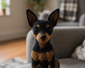 Amigurumi Chihuahua Crochet Pattern – Cute Puppy PDF Tutorial – DIY Small Dog Toy – Crochet Tiny Pet Plush – Handmade Stuffed Animal Pattern