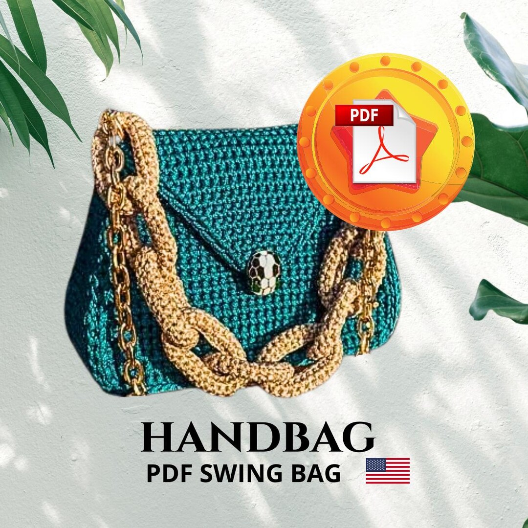 Crochet Bag Pattern PDF Tutorial, DIY Women’s Handbag Sewing, Crochet ...
