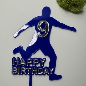 Football cake topper