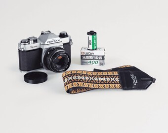 Pentax K1000 Film Camera - 50mm F/2 Lens, Refurbished Brown Skin
