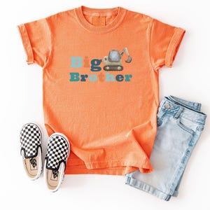 Boys Construction Shirt, Big Bro, Promoted To Big Brother, Big Brother Gift, Big Brother Shirt, Pregnancy Announcement, Comfort Colors