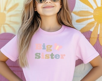 Big Sister Gift Big Sister To Be, Pregnancy Reveal Shirt, Big Sister Top, Big Sister Gift, Big Sis Shirt, Big Sister Gift, Comfort Colors