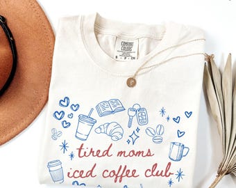 Comfort Colors Iced Coffee Lover Shirt: Trendy Unisex Tee