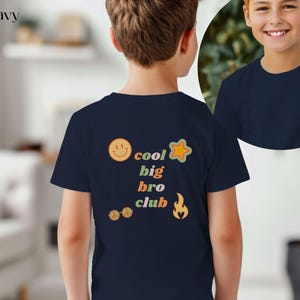 Cool Big Brother Club Shirt, Pregnancy Announcement, Big Bro, Promoted To Big Brother, Brother Shirt, Big Brother Gift, Big Brother Shirt