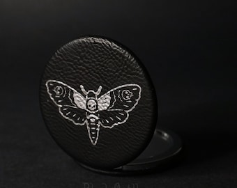 Death Moth Compact Pocket Mirror