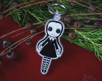 Wednesday Doll Keychain