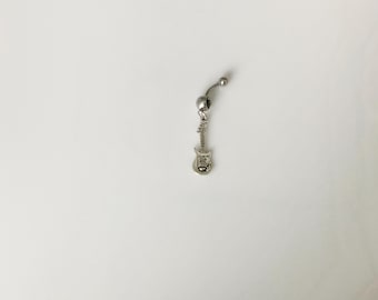 Joya musical para el ombligo, piercing para el ombligo, joyería corporal, rock