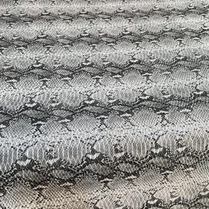 Python Embossed Leather Biker Jacket – Slim Fit Snake Print Blazer image 4