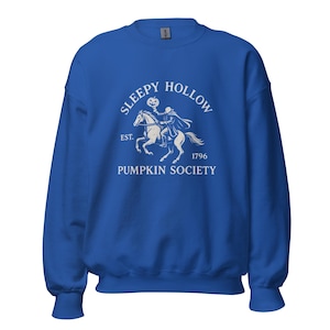 Sleepy Hollow Pumpkin Society Sweatshirt – Gothic Headless Horseman Vintage Halloween Pullover