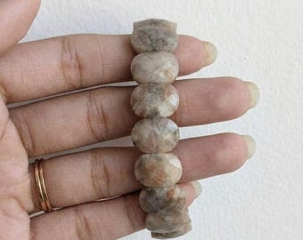 Fossil Coral Bracelet Oval Beads | Healing Gemstone Jewellery | Natural Coral Crystal for Balance, Meditation, Energy Alignment & Protection