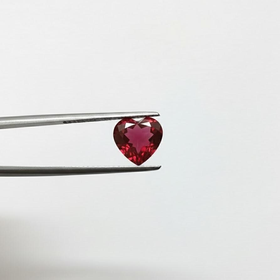 Buy Red Ruby Heart Cut Gemstone | 10–12CT Natural Loose Ruby for ...