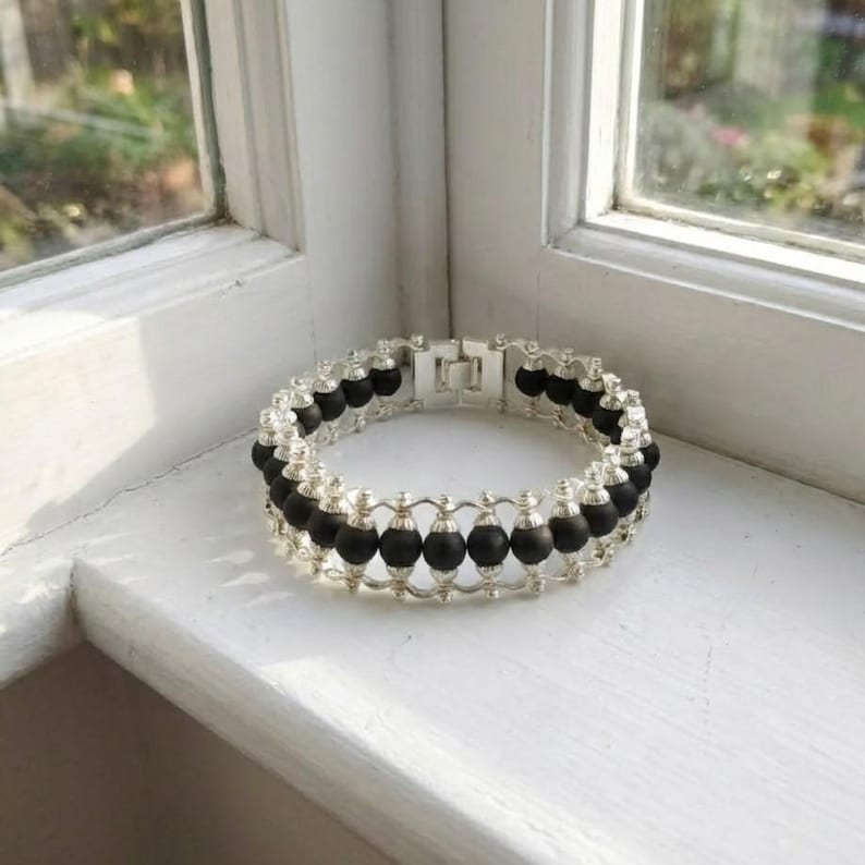 Authentic Karungali Bracelet | Blackwood Bead Spiritual Healing Bracelet for Men Women | Handmade Energy Protection Jewelry | South Indian Inspired