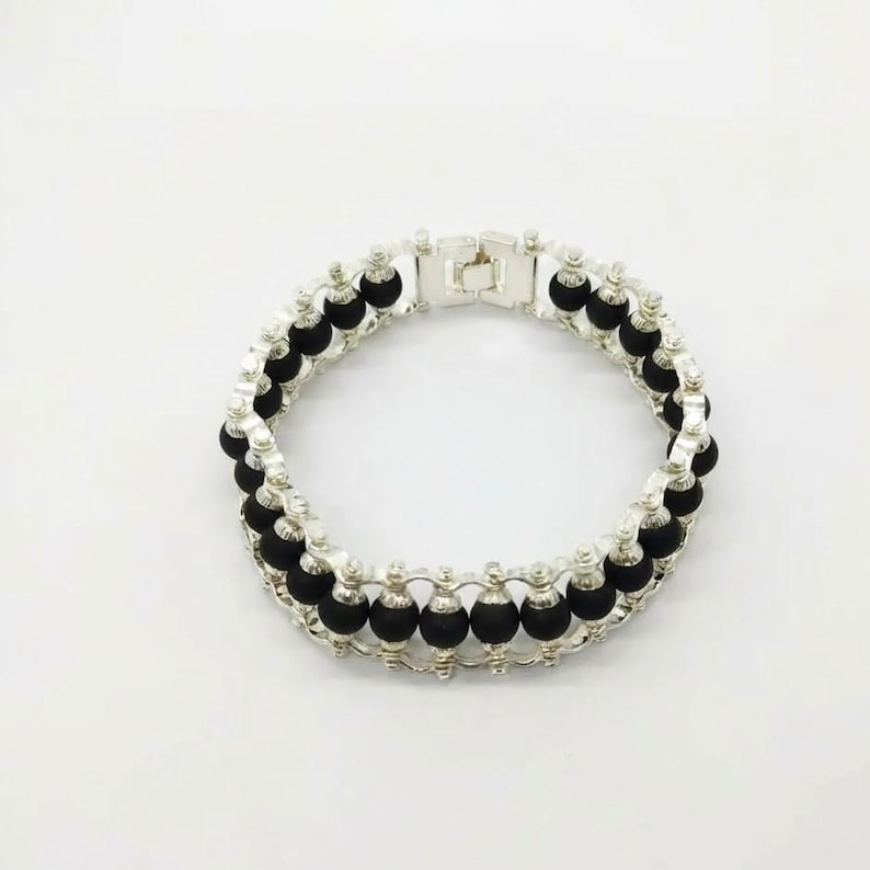 Handmade Karungali Bracelet | Original Karungali Stick Beads with Silver Plated Design | Natural Energy Protection Bracelet | Traditional Spiritual Jewelry for Men & Women