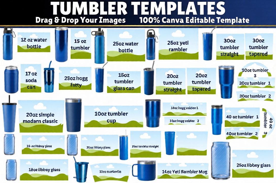 Bulk 12 Tumblers - Etsy