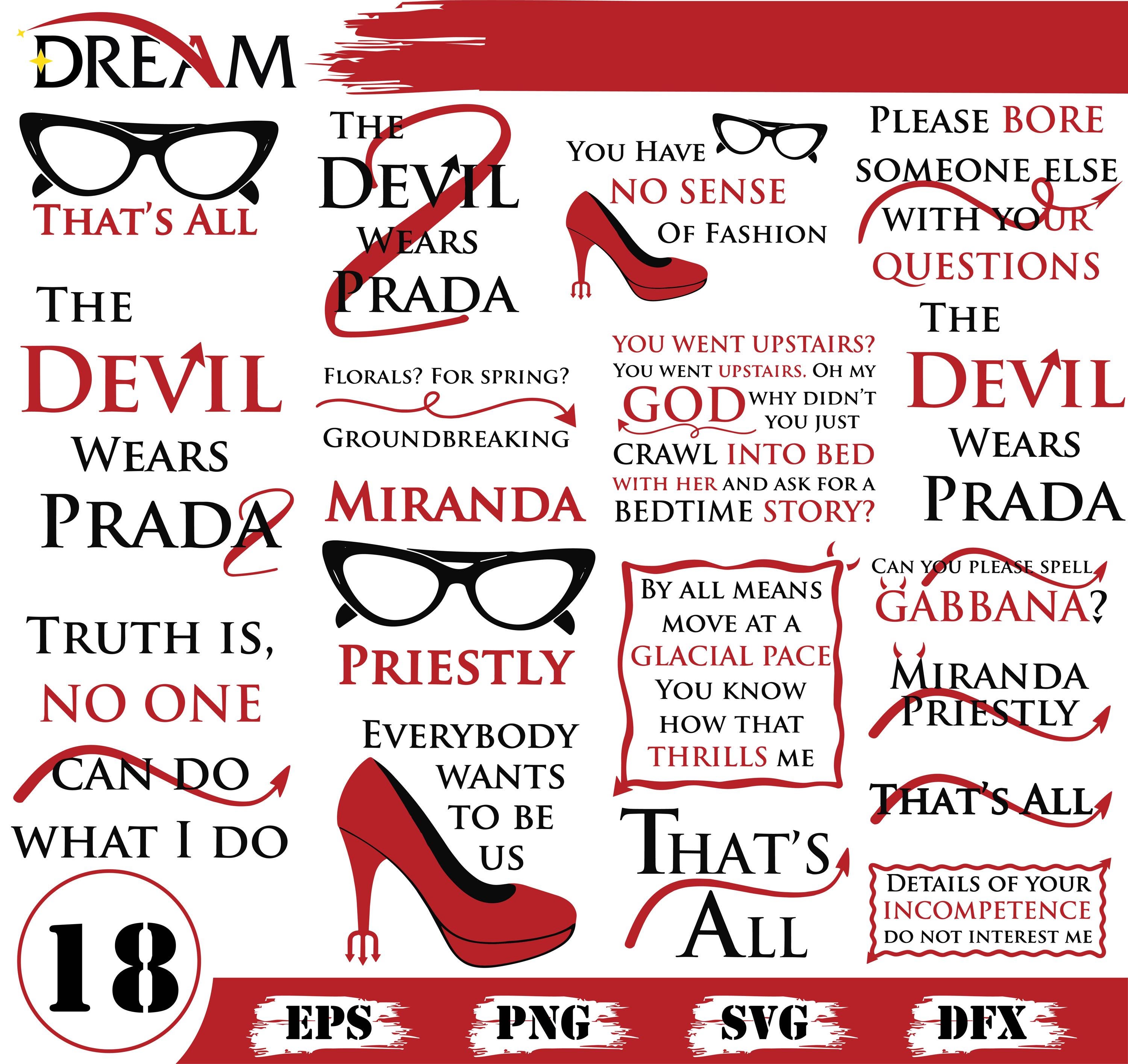 Devil Wears Prada 2 Movie SVG PNG Bundle: That's All Miranda Priestly ...