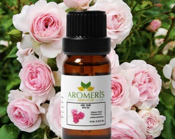 Olio di rosa puro, distillazione a vapore biologica, senza sostanze chimiche, completamente naturale 10 ml 0,34 Oz Fl