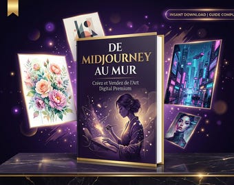 Midjourney Art Digital Premium • Complete Guide to Selling Art AI on Etsy 2025 • Prompts + Collections + Upscaling • Passive Income PDF Ebook