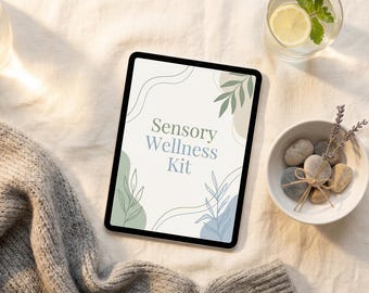 Sensory Wellness Kit Digital PDF |Calm Down Tools for Hypersensitive Adults |Emotion Regulation Planner |Anxiety Relief |Grounding Cards |