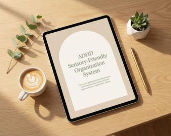 ADHD Planner Digital & Printable | Sensory-Friendly Organization System for Neurodivergent Adults | GoodNotes Notability PDF | ADHD Gift