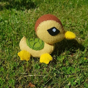 Turtle duck plushie avatar the last airbender stuffy wool felt blend