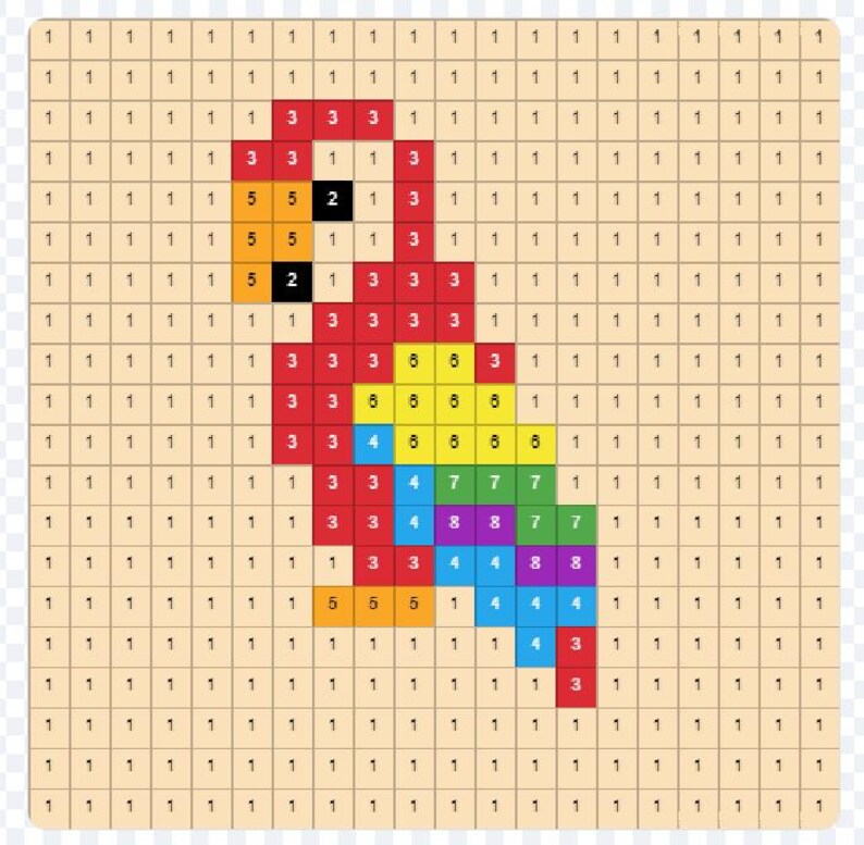 Interactive Pixel Art Coloring Game | Kids Activity, Educational Fun ...