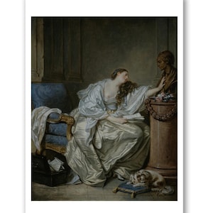 Heartbreak Art Print - Le tendre ressouvenir (Tender memory) (1762 -1763) Jean-Baptiste Greuze