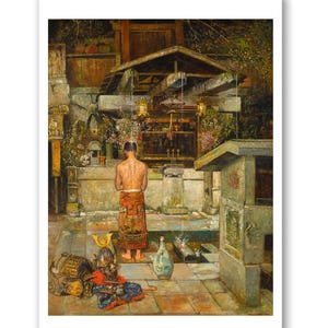 Samurai Art Print - The holy cleansing of the Samurai (c.1800s - 1900s) Gyula Tornai