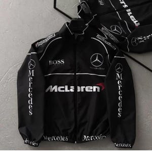 Mercedes Benz Formula 1 Jacket, Pit Crew Grand Prix Racing Top Gear Retro Jacket, Unisex Streetwear Jacket gift for her