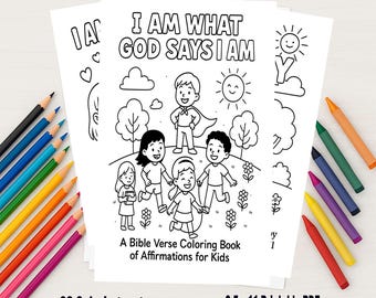 Christian Girl Coloring Book: Bible Verses & Affirmations - Etsy UK