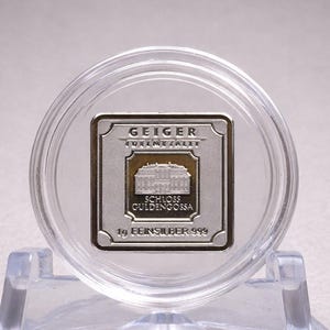 1 Gram Silver Bar .999 Fine – Geiger Edelmetalle – Fractional