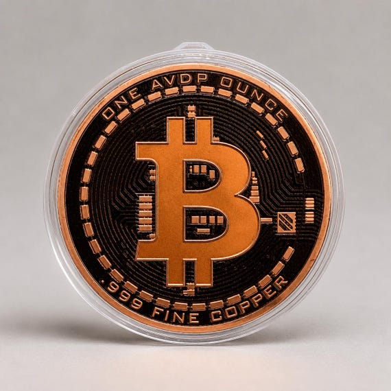 Bitcoin Copper Round copper round